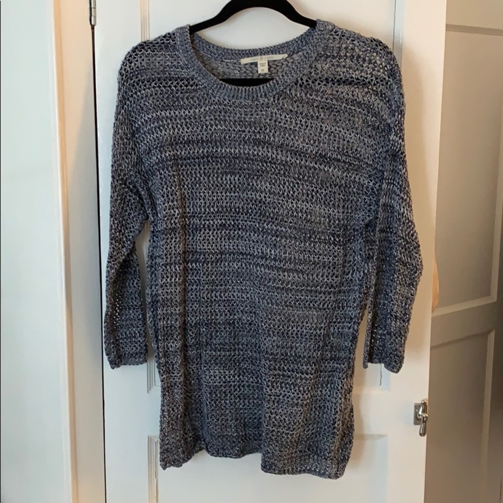 Blue heather crew neck sweater